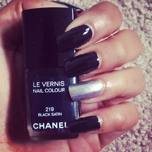 Chanel 'Black Satin'
Revlon Colorstay 'Sequin'