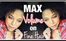 How to get MAX VOLUME on FINE HAIR | Nighttime LAZY Routine  | MelissaQ