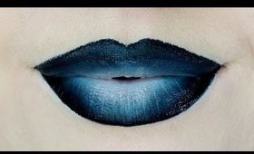 Black + Gray Ombre Lips