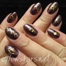 Gold Embellishments on Gelish Whose Cider Are You On?
