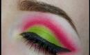 Pink + Green Watermelon Makeup
