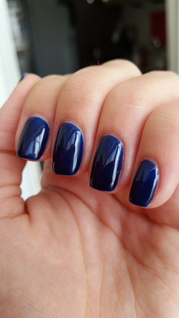 blue navy gel nails | Angelina G.'s Photo | Beautylish
