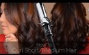 How To: Curl Short/Medium Hair | FromBrainsToBeauty