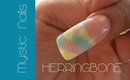 Herringbone Acrylic Spring Nails 2015 :::... Jennifer Perez of Mystic Nails ☆