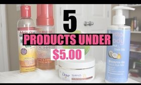 5 Natural Hair Products Under $5.00