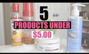 5 Natural Hair Products Under $5.00