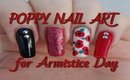 Simple Poppy Nail Art For Armistice Day | Floral Nail Design | Stephyclaws