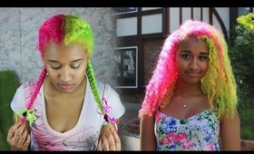 Half and Half Bright Yogurt Hair Dye Tutorial | OffbeatLook