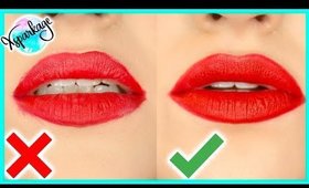 How to Easily Apply Liquid Lipstick PERFECTLY (Without using Facetune later) | MAKEUP SHAPEUP