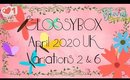 Glossybox April 2020 UK Variations 2 & 6