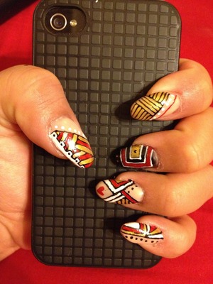 Just A Little Inspiration For Tribal Nails 