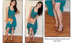 OOTD High Low Dress, Clutch Giveaway ... Just Subscribe and Comment!