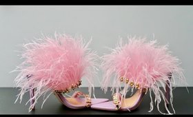 DIY | Pink Feathers & Blinged Out Heels | BellaGemaNails