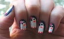 Girly Penguin Nails ❀