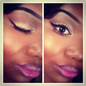 natural eye with a bold lippie 