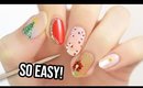 5 Easy Christmas Nail Designs Using A TOOTHPICK!