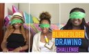 Blindfolded Drawing Challenge!! |BeautybyTommie