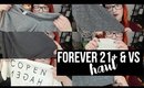 FOREVER 21+ & VICTORIA'S SECRET HAUL | heysabrinafaith