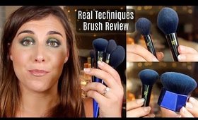 Real Techniques PowderBleu Brush Collection Review | Bailey B.