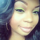 Lime Green eyes / Nude lips 