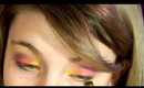 Rainbow makeup tutorial! :D