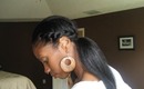 Twist style on Roller set Natural Hair