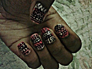 This are my new nail design done in an hour! What do u think?xxx