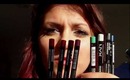 NYX review! (eye + lip-pencils, girl polishes)