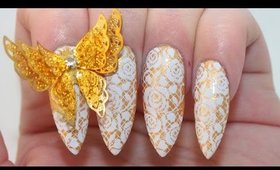 How To: Lace Butterfly Nails