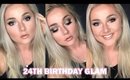 Sassy 24th Birthday Glam Makeup Tutorial | Sparkly Gold and Brown Makeup