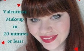 Valentine's Makeup in 20 minutes or less