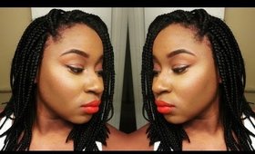 BOX BRAIDS Styling tutorial | EASY