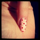 Daisy nail art design! 
