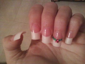 mistletoe nails♥