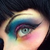 Color Burst And Winged Liner