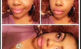 Makeup Look: breast cancer awarness light pink bold lip