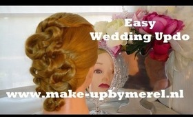 HOW TO: Easy wedding updo Make-upByMerel Tutorials