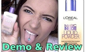 L'oreal Magic Nude Liquid Powder | Demo & Review