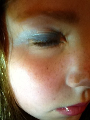 Blue and Green eye makeup