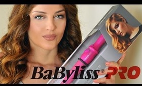 How I curl my Hair + GIVEAWAY Babyliss Pro Porcelain Conical Wand | OPEN