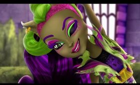 Monster High ClawVenus Freaky Fusion Makeup Tutorial