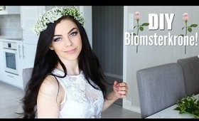 DIY: Blomsterkrone  / Blomsterkrans - med ekte blomster!