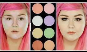 Color Correcting Using Makeup Revolution Ultra Base Corrector Palette