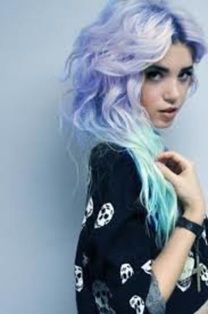 Mint Green & Pastel Purple Ombre hair. | Beautylish