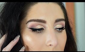 Spring half cut crease makeup tutorial / Random talk through
