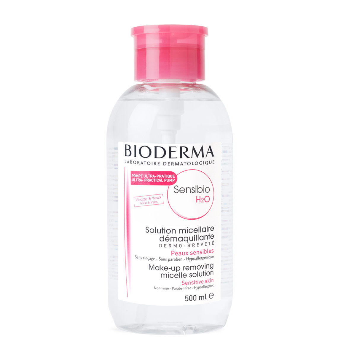 Bioderma Sensibio H2O Pump 500 ml alternative view 1 - product swatch.