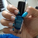 Blue French Nails