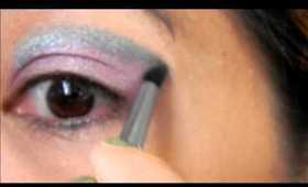 Jessical Biel Inspired-Makeup (Revlon CustomEyes Print Ad)/ Purple & Green