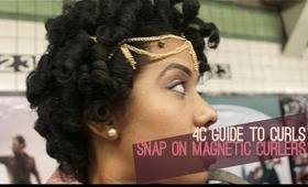 Fluffy Curls on Natural Hair: Magnetic Rollers