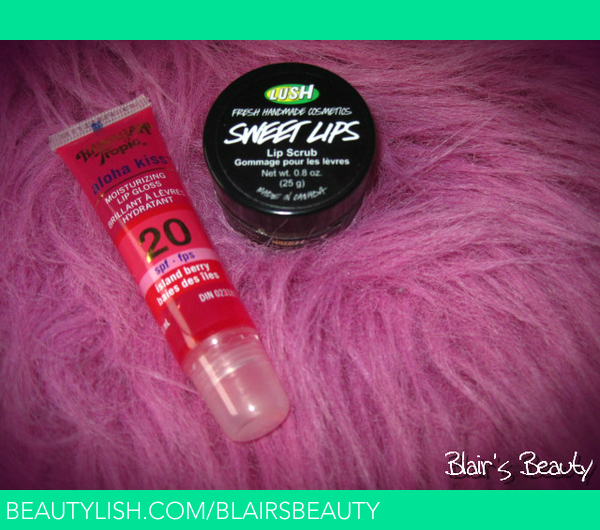 Hawaiian Tropic Lip Gloss & LUSH Lip Scrub Blair M.'s (BlairsBeauty